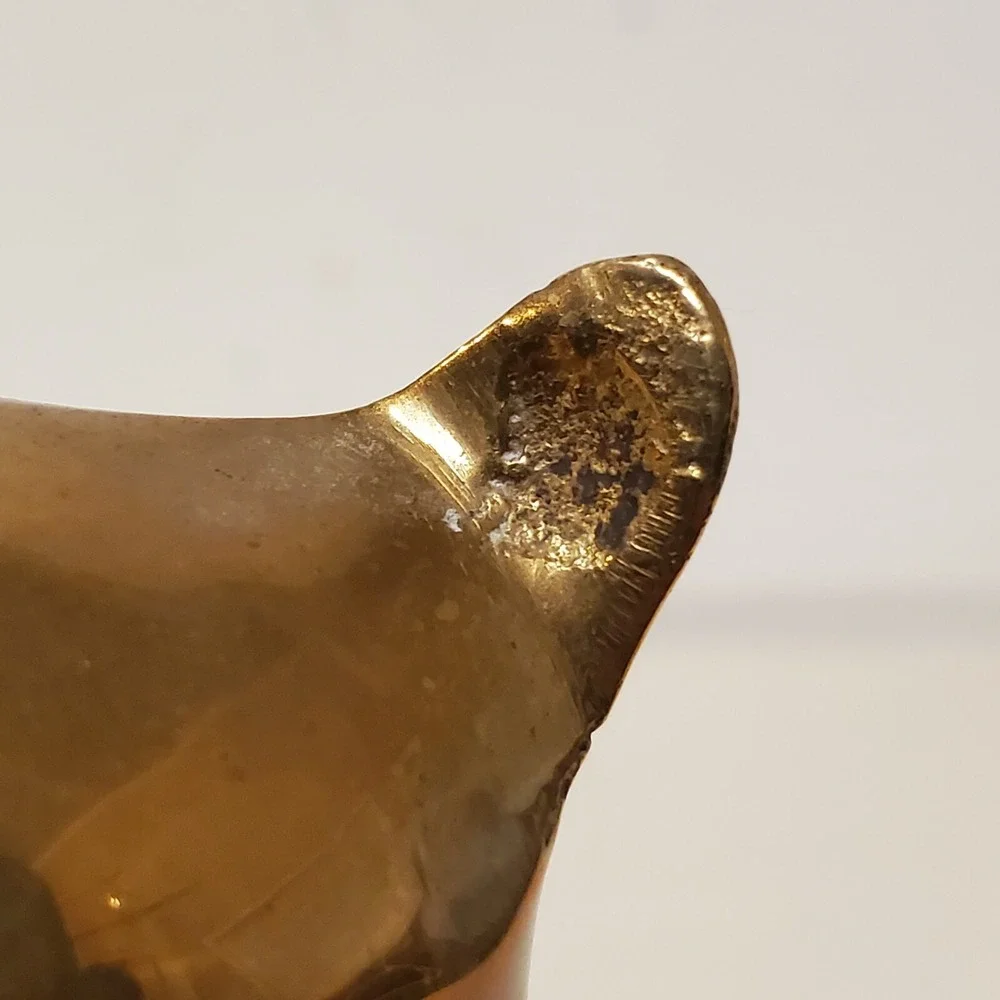 Brass Panda Bear Cubs Figurines Paperweights Miniature Statues‎ 4